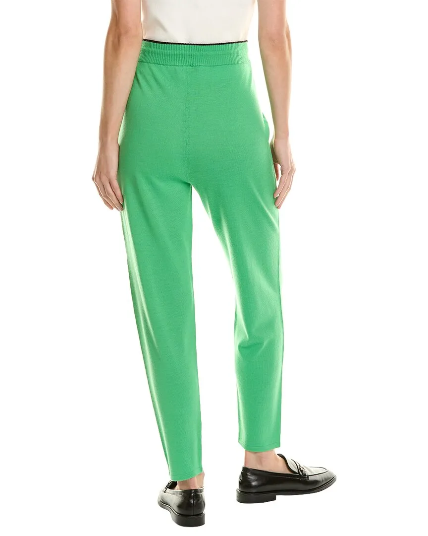 Pantalon en laine mélangée St. John Mix Rib