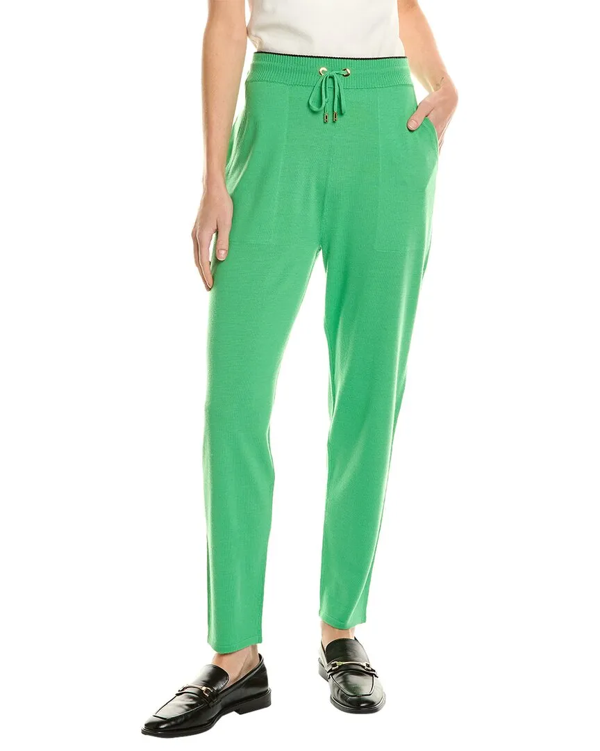 Pantalon en laine mélangée St. John Mix Rib