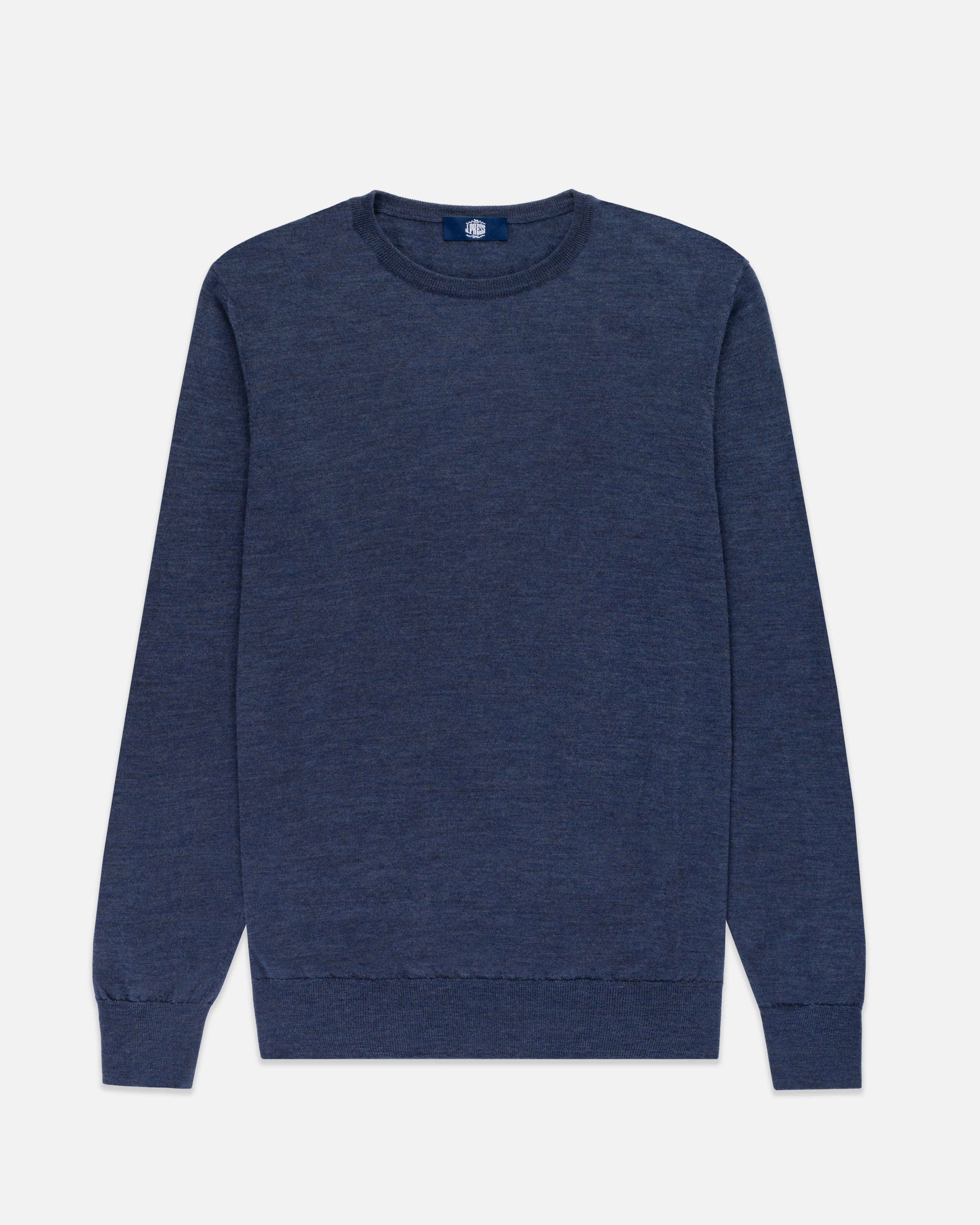 PULL EN LAINE MERINO SUPERFIN - BLEU