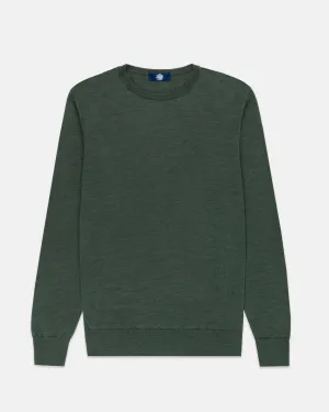SUPERFINE MERINO WOOL SWEATER - GREEN