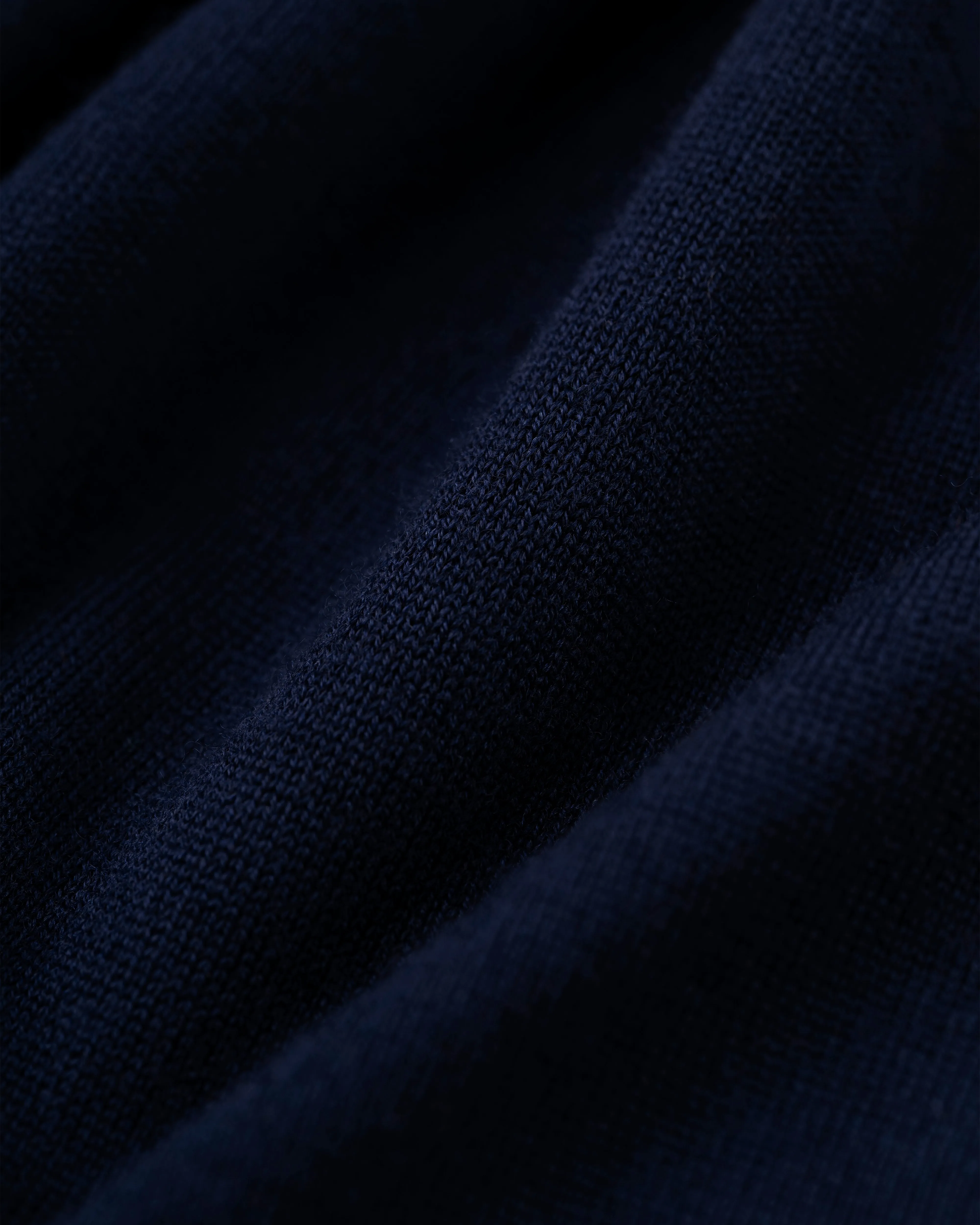 PULL EN LAINE MERINO SUPERFIN - MARINE