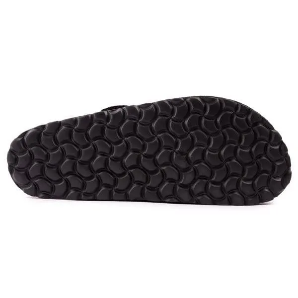 Sandales véganes pour hommes Taro à semelle textile | Noir