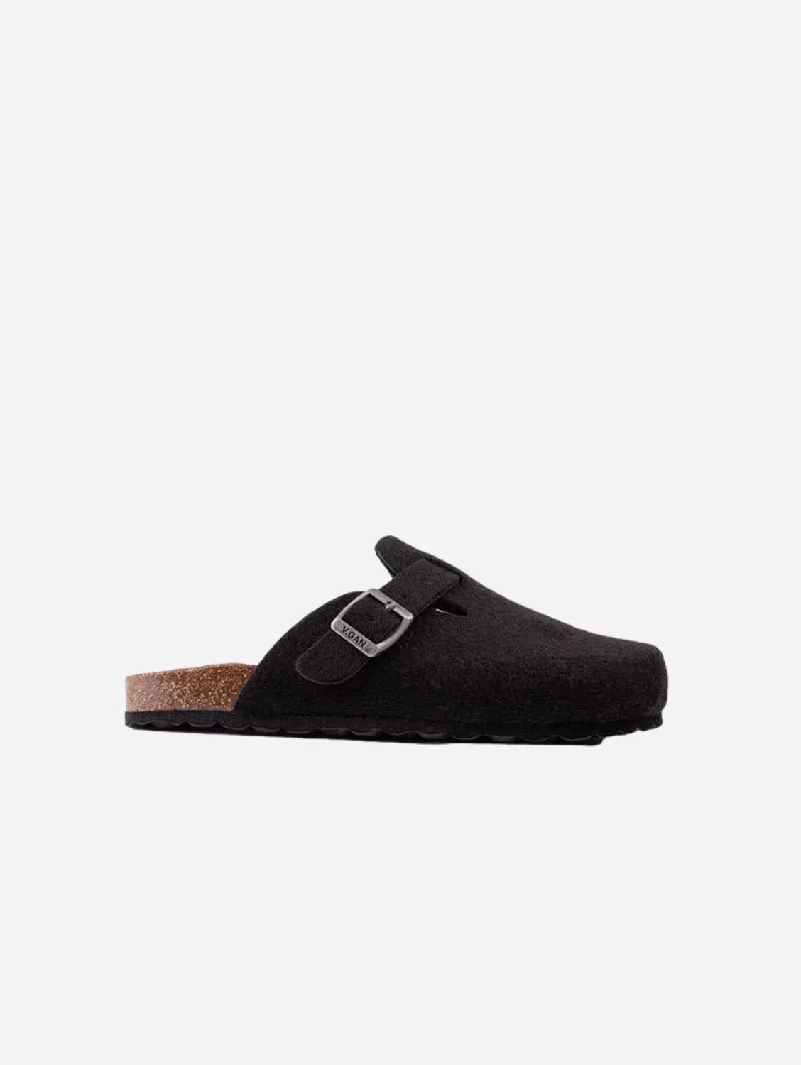 Sandales véganes pour hommes Taro à semelle textile | Noir