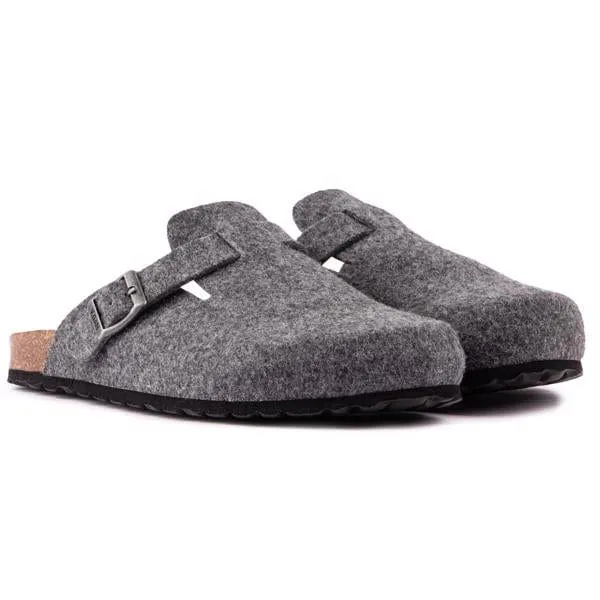 Sandales véganes pour hommes Taro à semelle textile | Gris