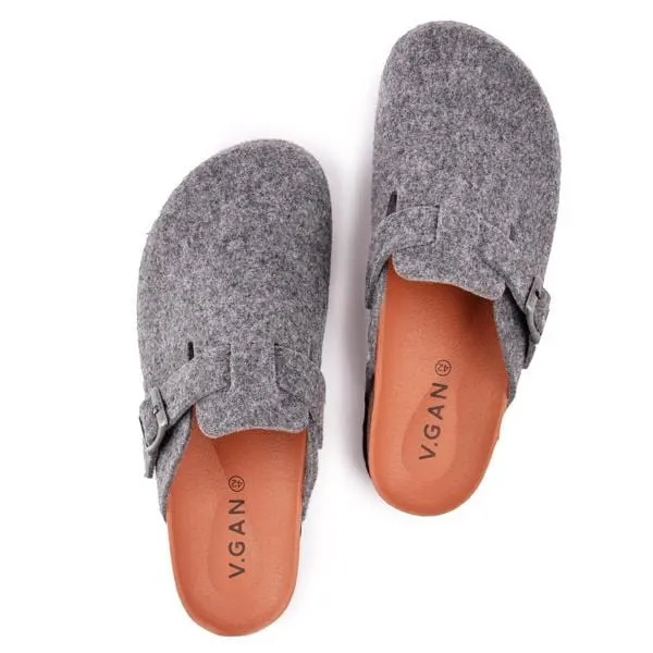 Sandales véganes pour hommes Taro à semelle textile | Gris