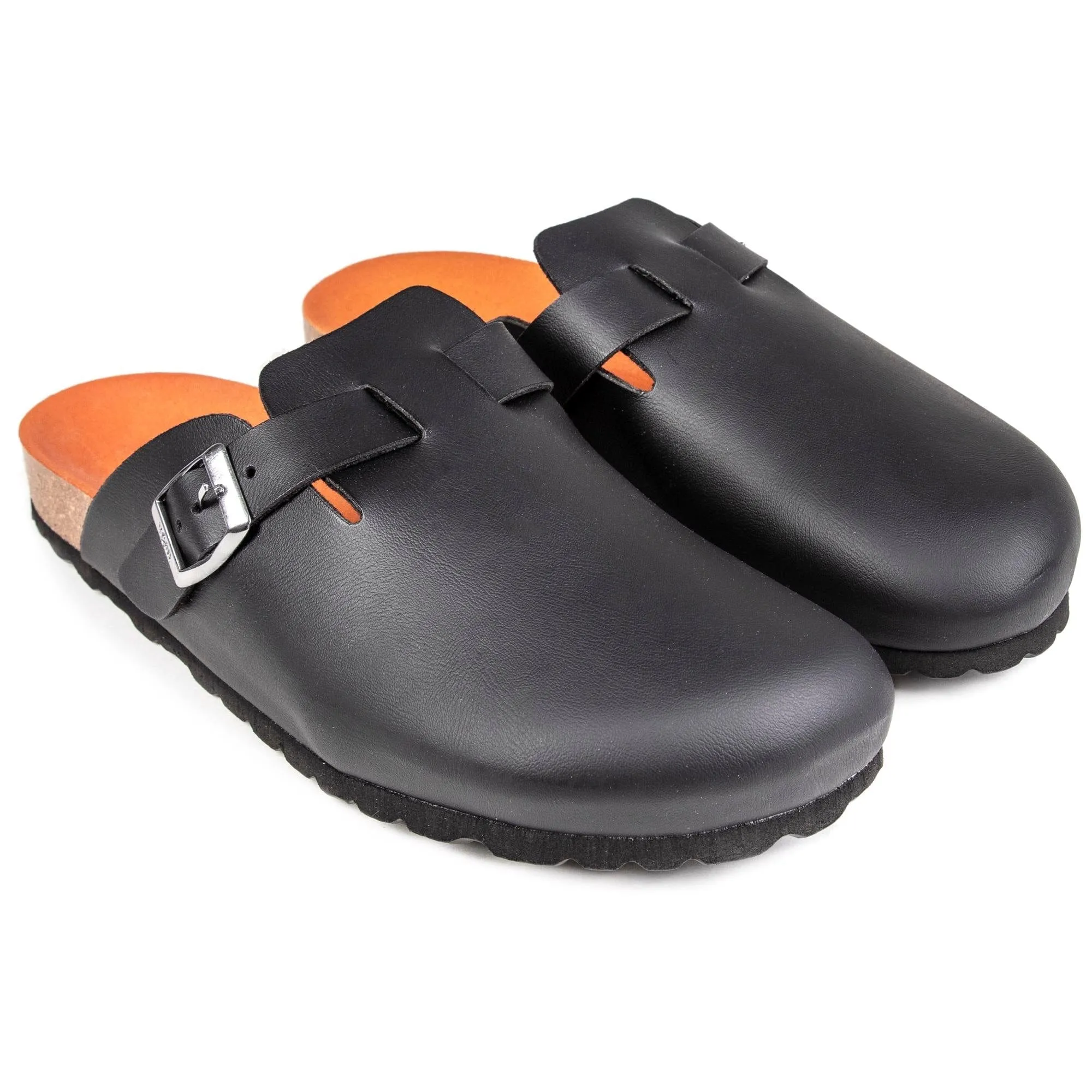 Sandales véganes pour hommes Taro avec semelle intégrée | Noir