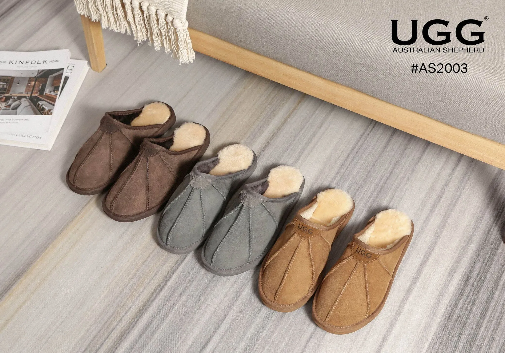 UGG Australian Shepherd Confort Pantoufles Ouvertes Unisexe Rafael Chaussures UGG