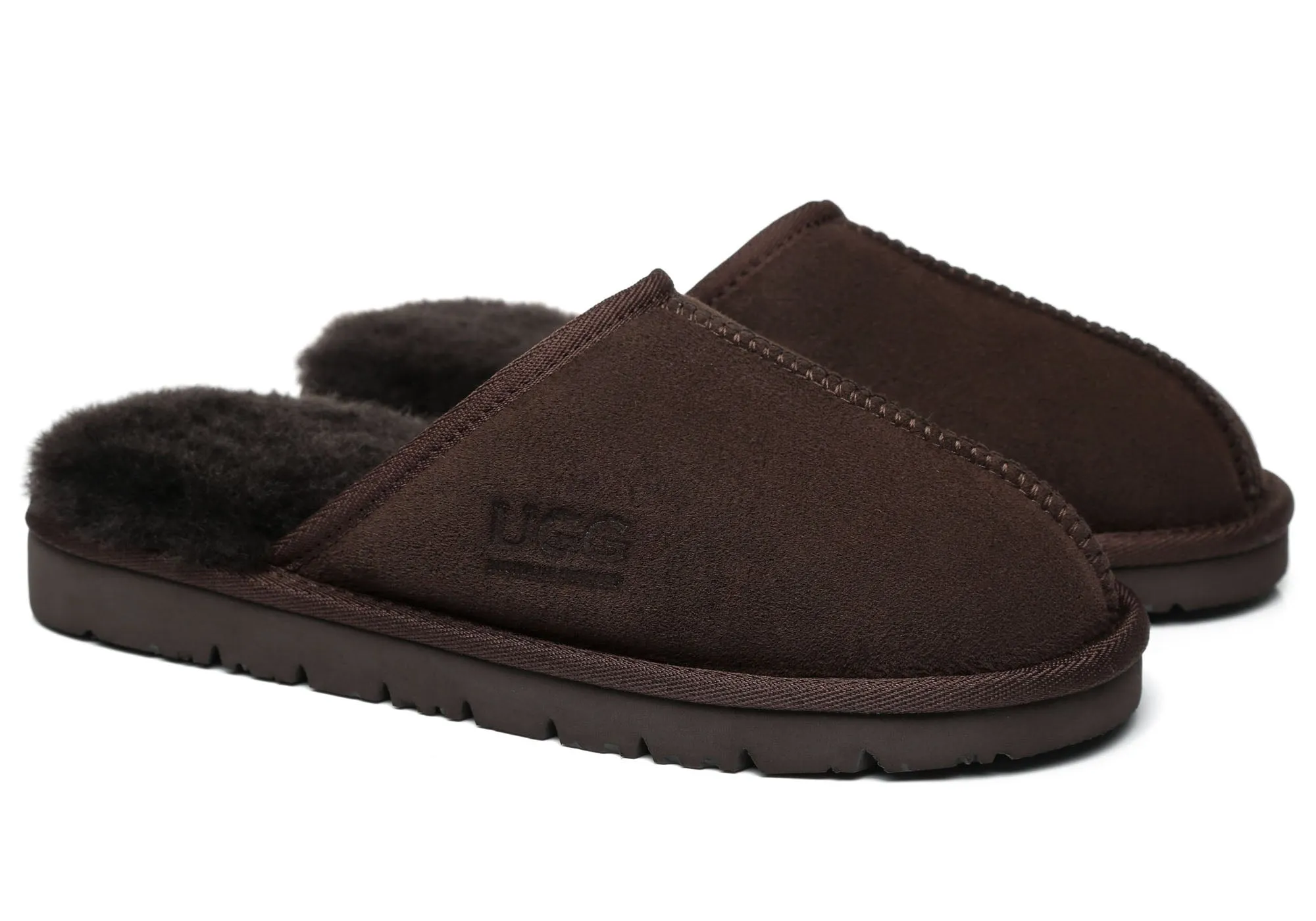 UGG Australian Shepherd Confortables Pantoufles Unisexe Mosley à Dos Ouvert Chaussures UGG