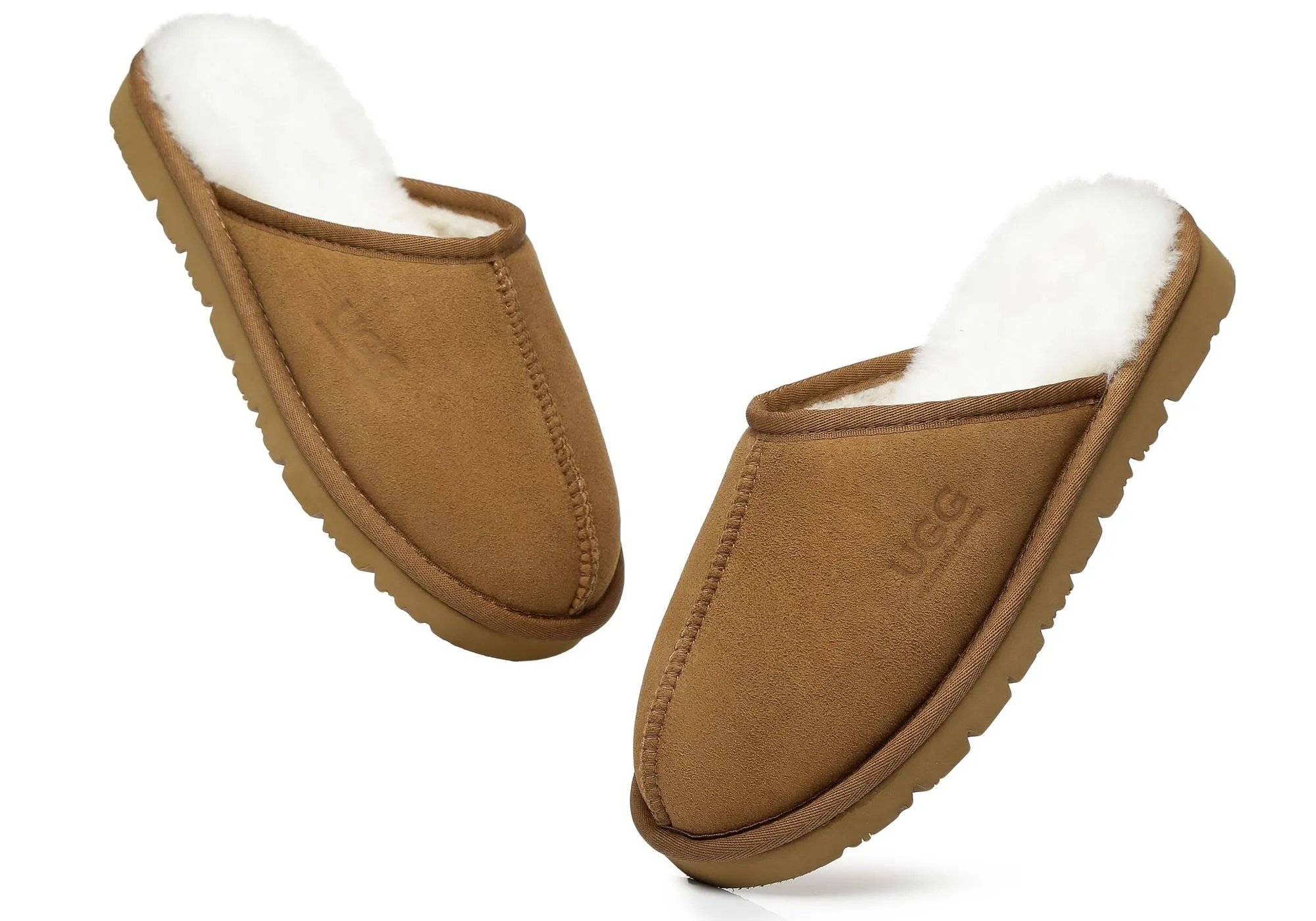 UGG Australian Shepherd Confortables Pantoufles Unisexe Mosley à Dos Ouvert Chaussures UGG
