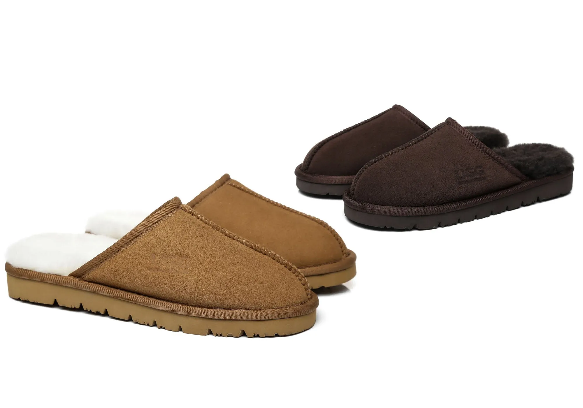 UGG Australian Shepherd Confortables Pantoufles Unisexe Mosley à Dos Ouvert Chaussures UGG