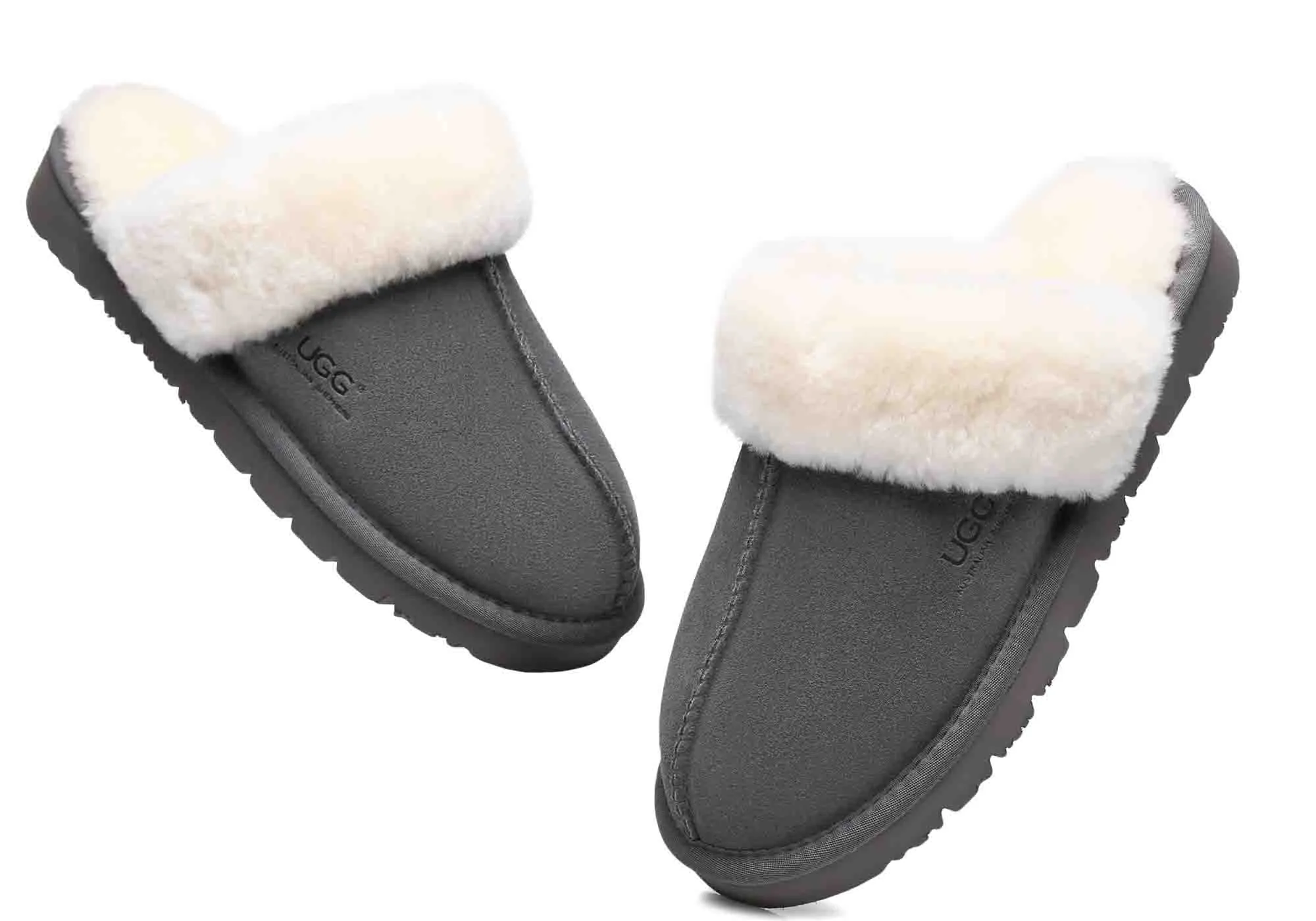 UGG Australian Shepherd Chaussons confortables unisexe Muffin Scuff