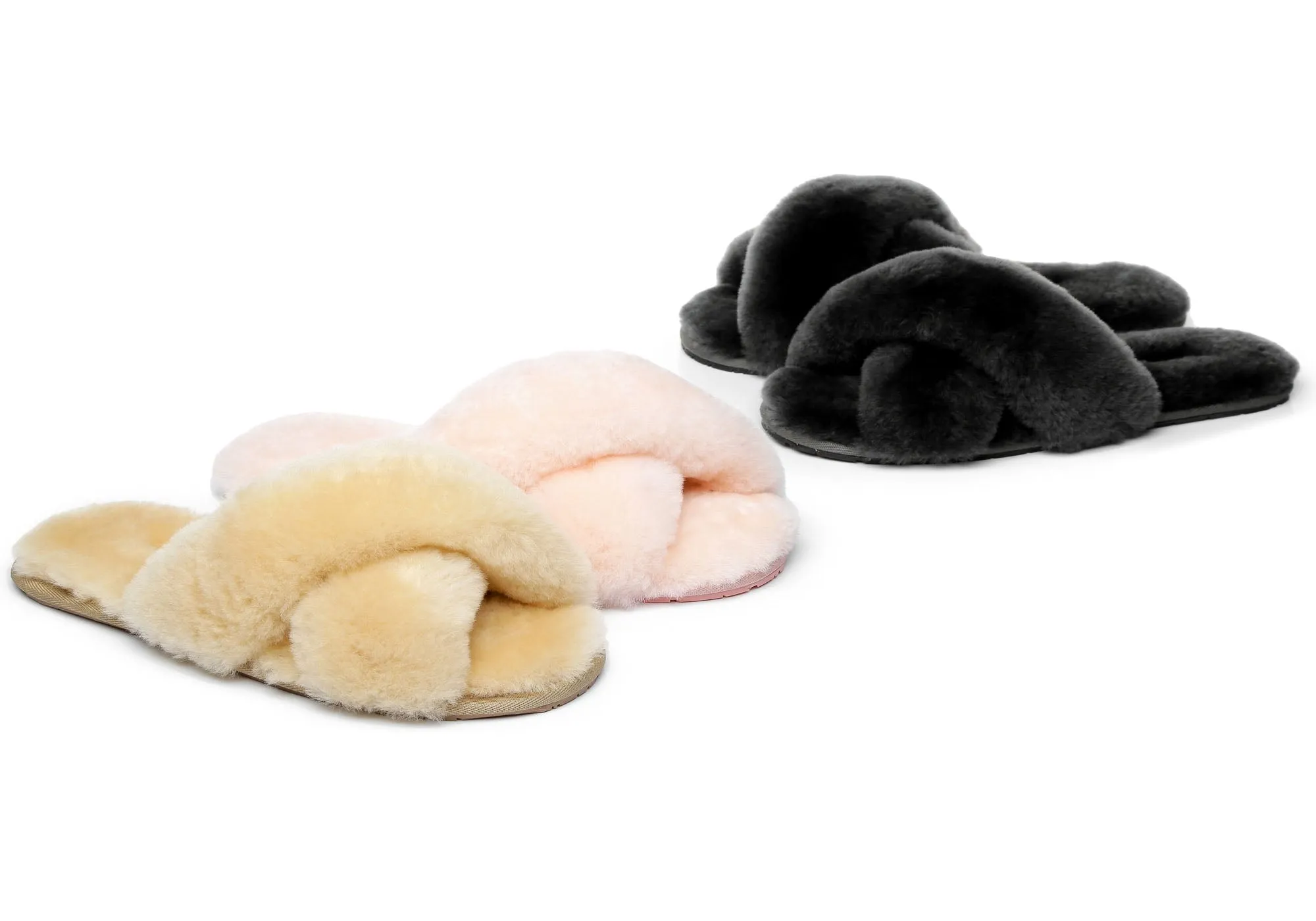 UGG Australian Shepherd Linty Pantoufles Slide Douillettes pour Femmes Chaussures UGG