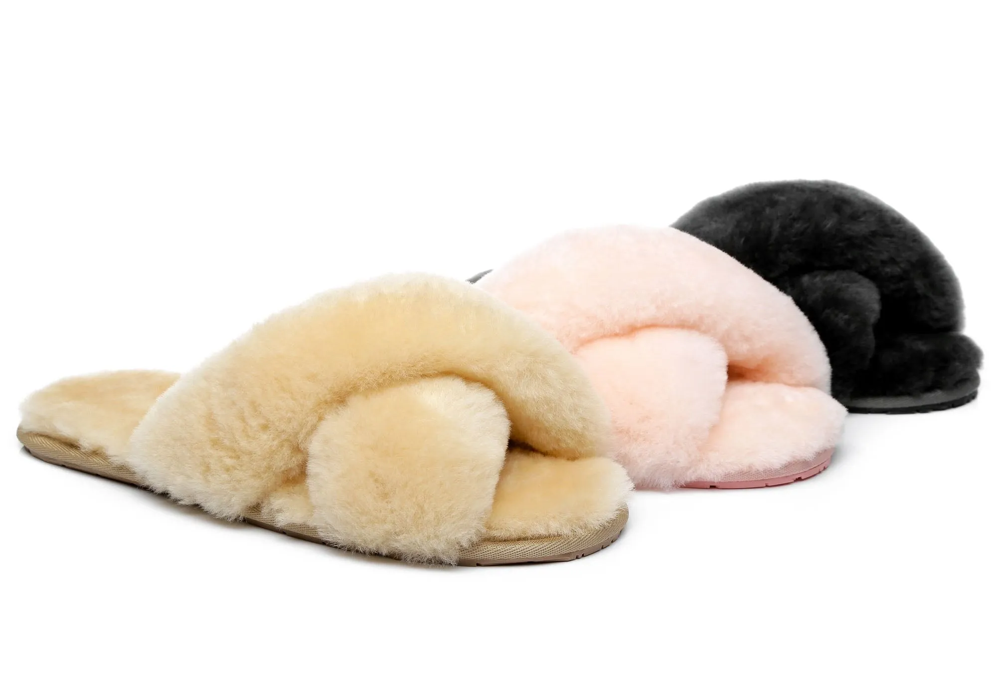 UGG Australian Shepherd Linty Pantoufles Slide Douillettes pour Femmes Chaussures UGG