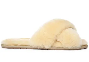 UGG Australian Shepherd Linty Womens Cross Fluffy Slide Slippers UGG Shoes