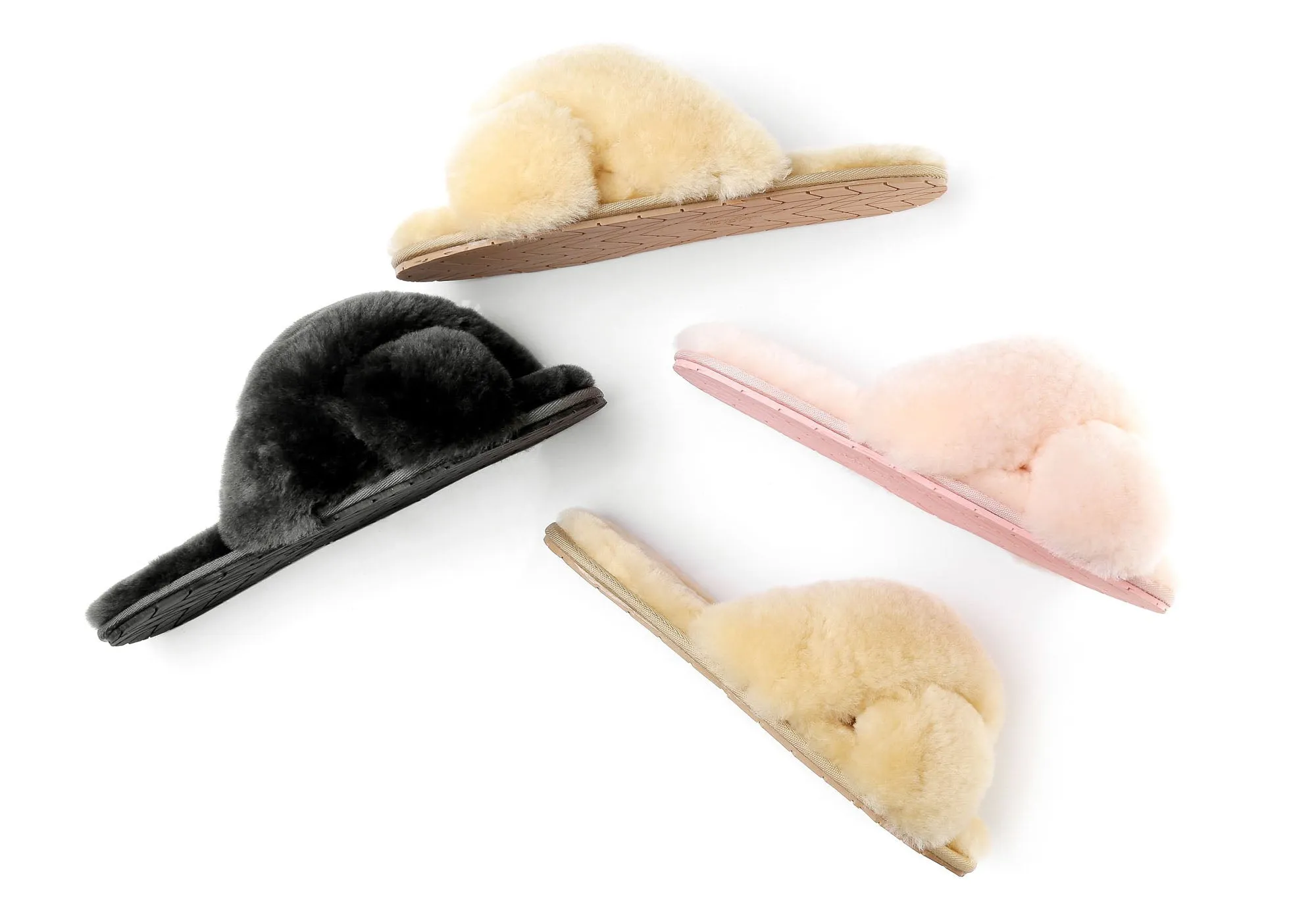 UGG Australian Shepherd Linty Pantoufles Slide Douillettes pour Femmes Chaussures UGG