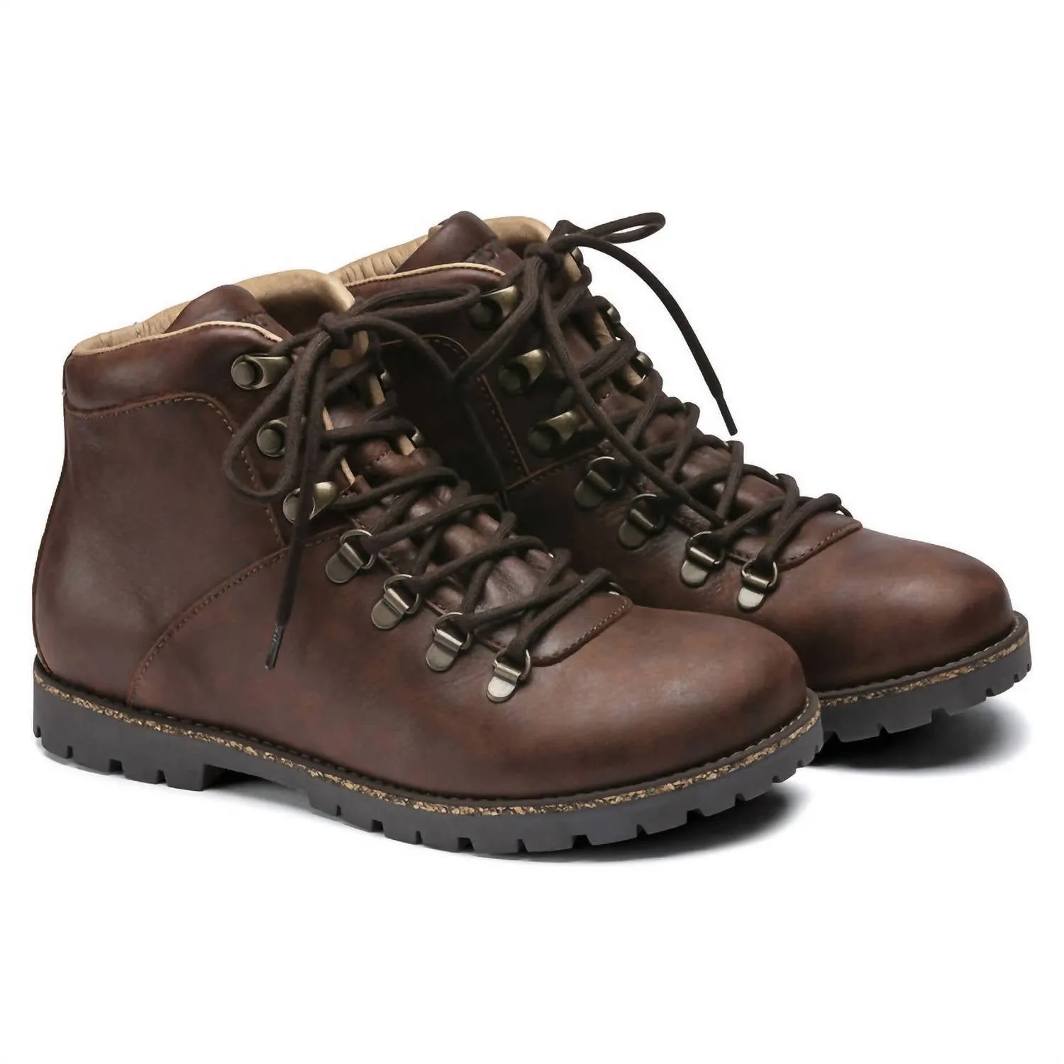 Bottes à lacets Jackson pour femme en marron foncé