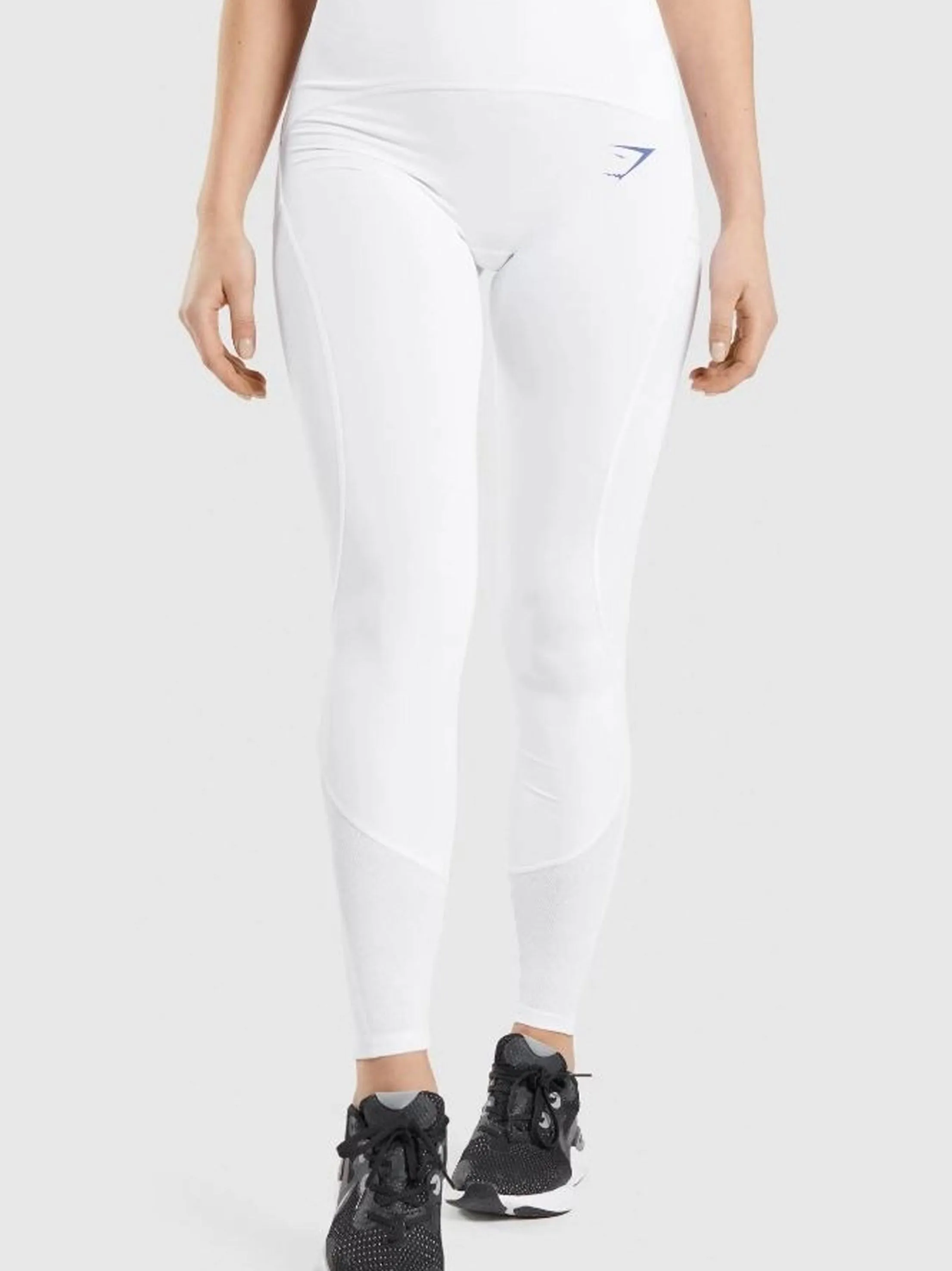 Leggings pour Femmes avec Logo de Marque Imprimé, Blanc