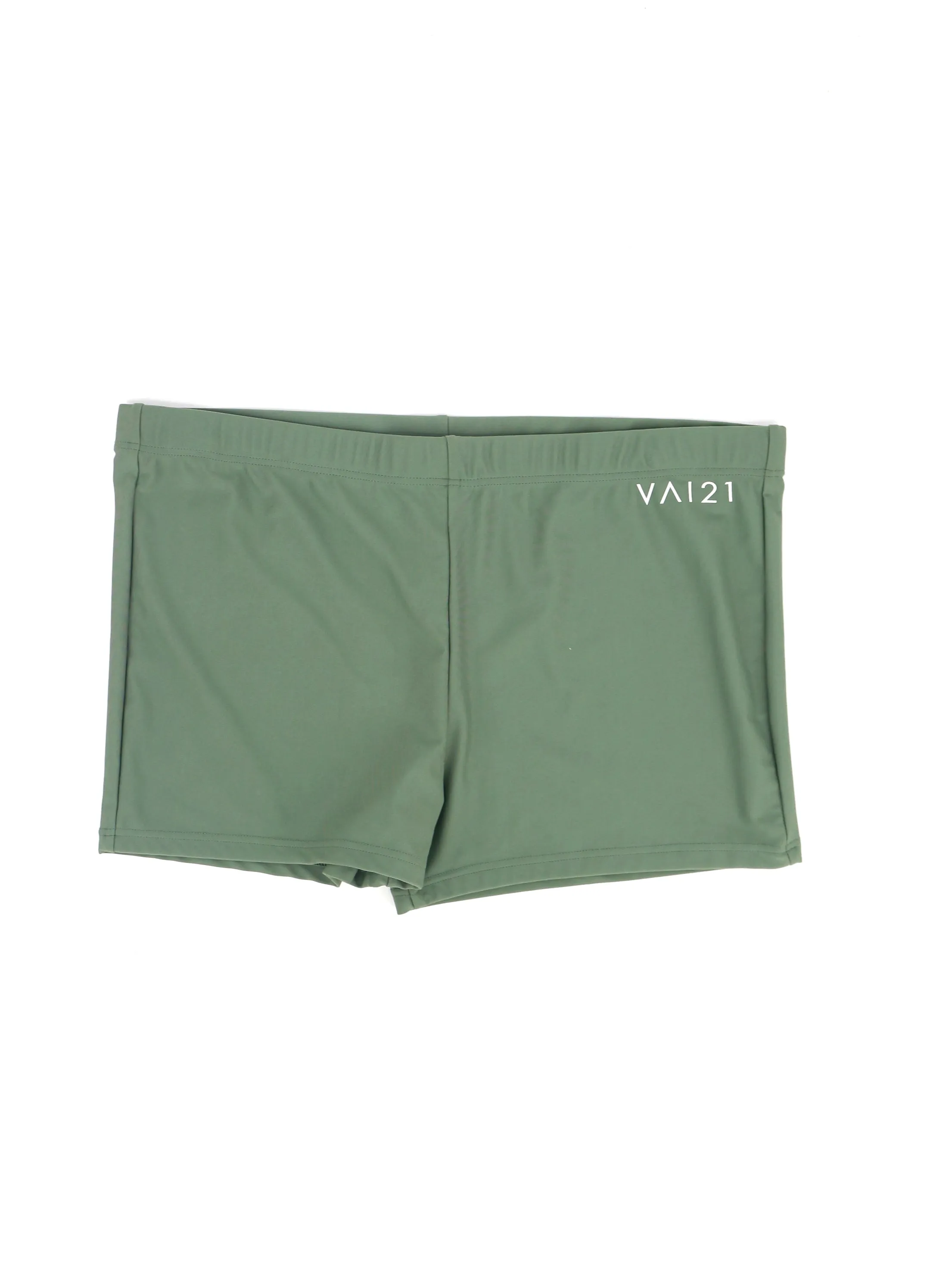 Short de sport imprimé logo de marque pour femme, vert clair
