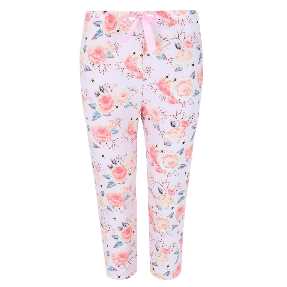 Ensemble Capri à Manches Courtes Fleuri pour Femme