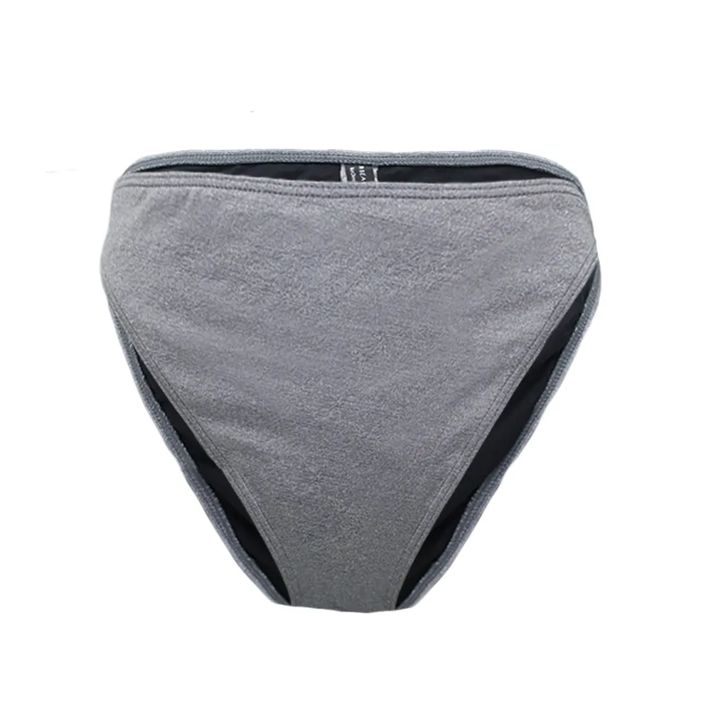 Slip de Bikini Femme à Haute Couture Pailleté, Argenté