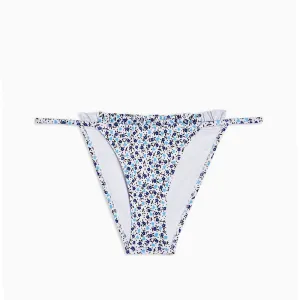 Women's High Leg Bikini Bottom,White