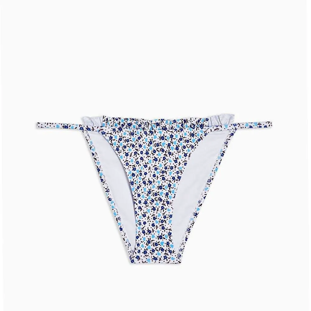 Slip de Bikini Femme à Haute Couture, Blanc