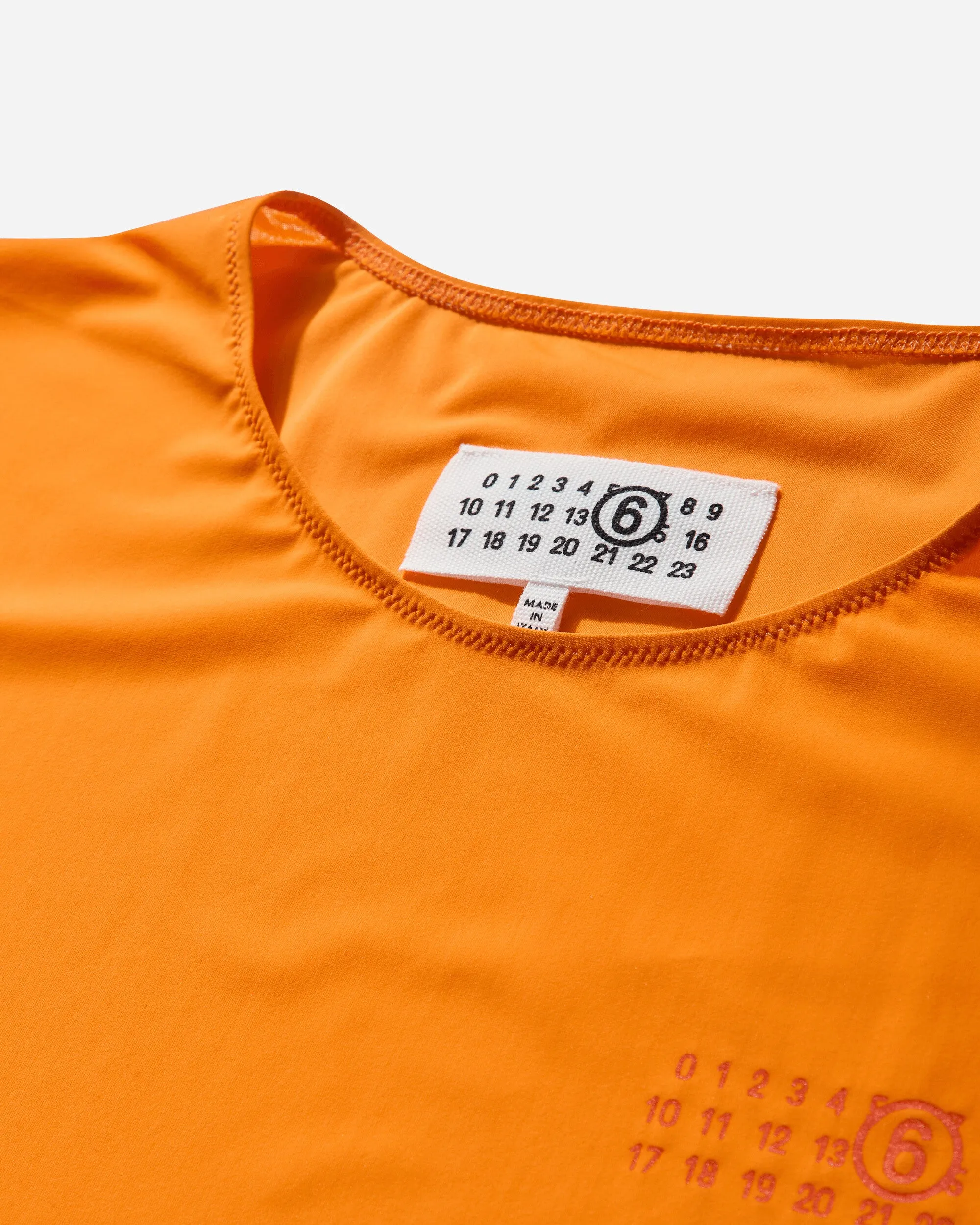 Bodysuit Femme à Manches Longues Orange
