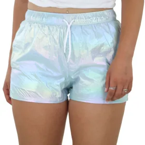 Women's Ombre Glitter Swim Short,Blue