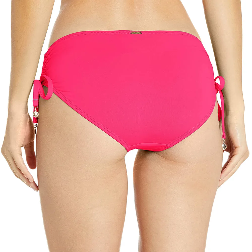 Bas de bikini uni pour femme, Fuchsia