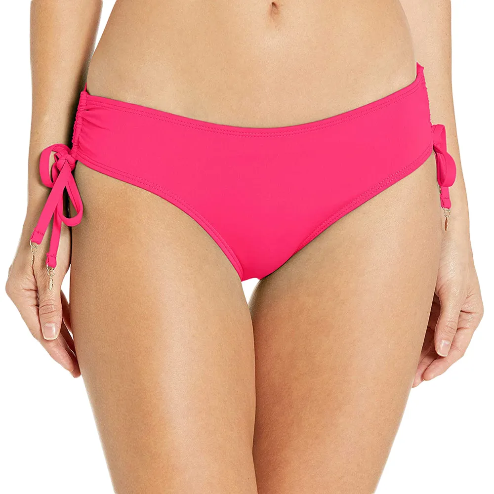 Bas de bikini uni pour femme, Fuchsia