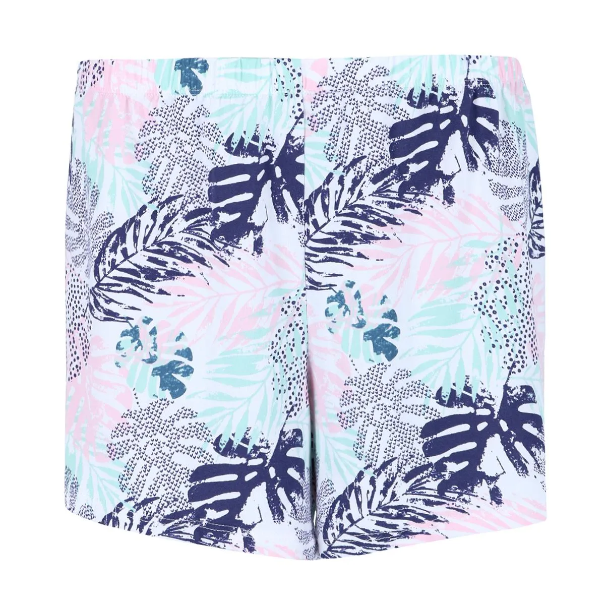 Ensemble court à col échancré Tropic Palms pour femmes grande taille