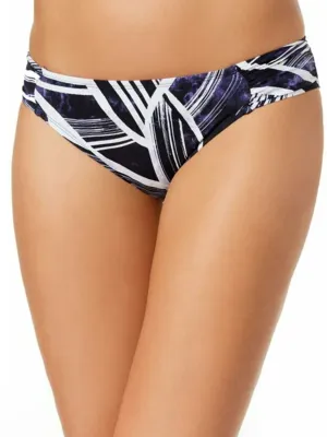 Women's Printed Bikini Bottom,Navy