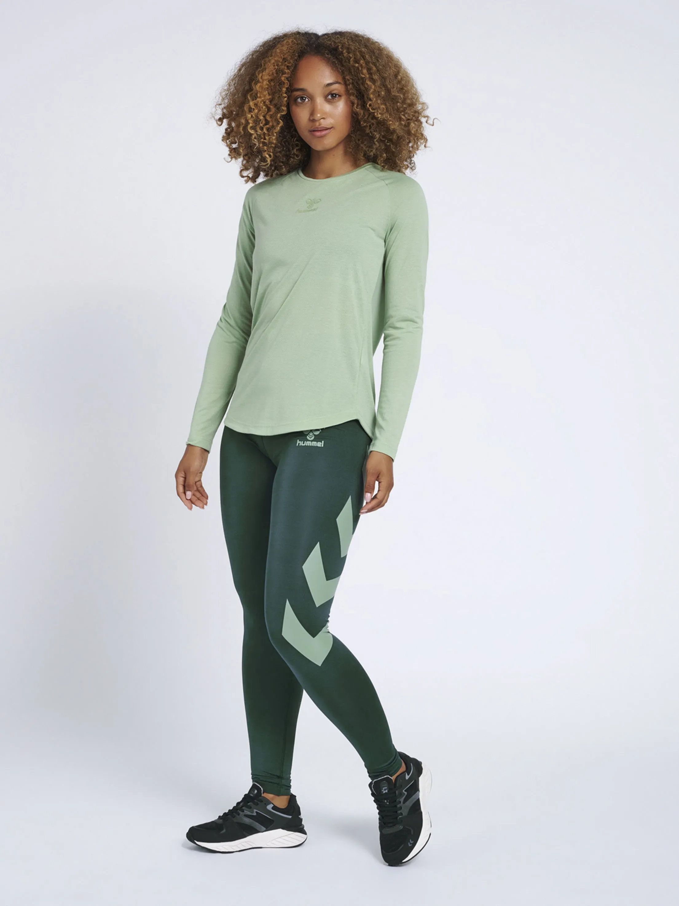Leggings imprimés pour femmes, vert foncé