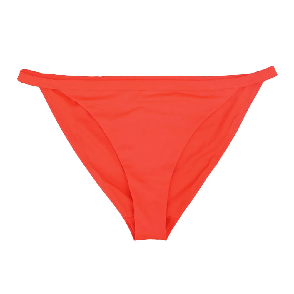 Bikini Femme Uni, Corail Néon