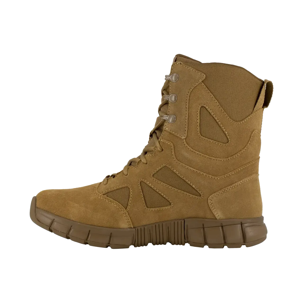 Botte tactique militaire Sublite pour femmes, 8 pouces, bout souple, couleur Coyote