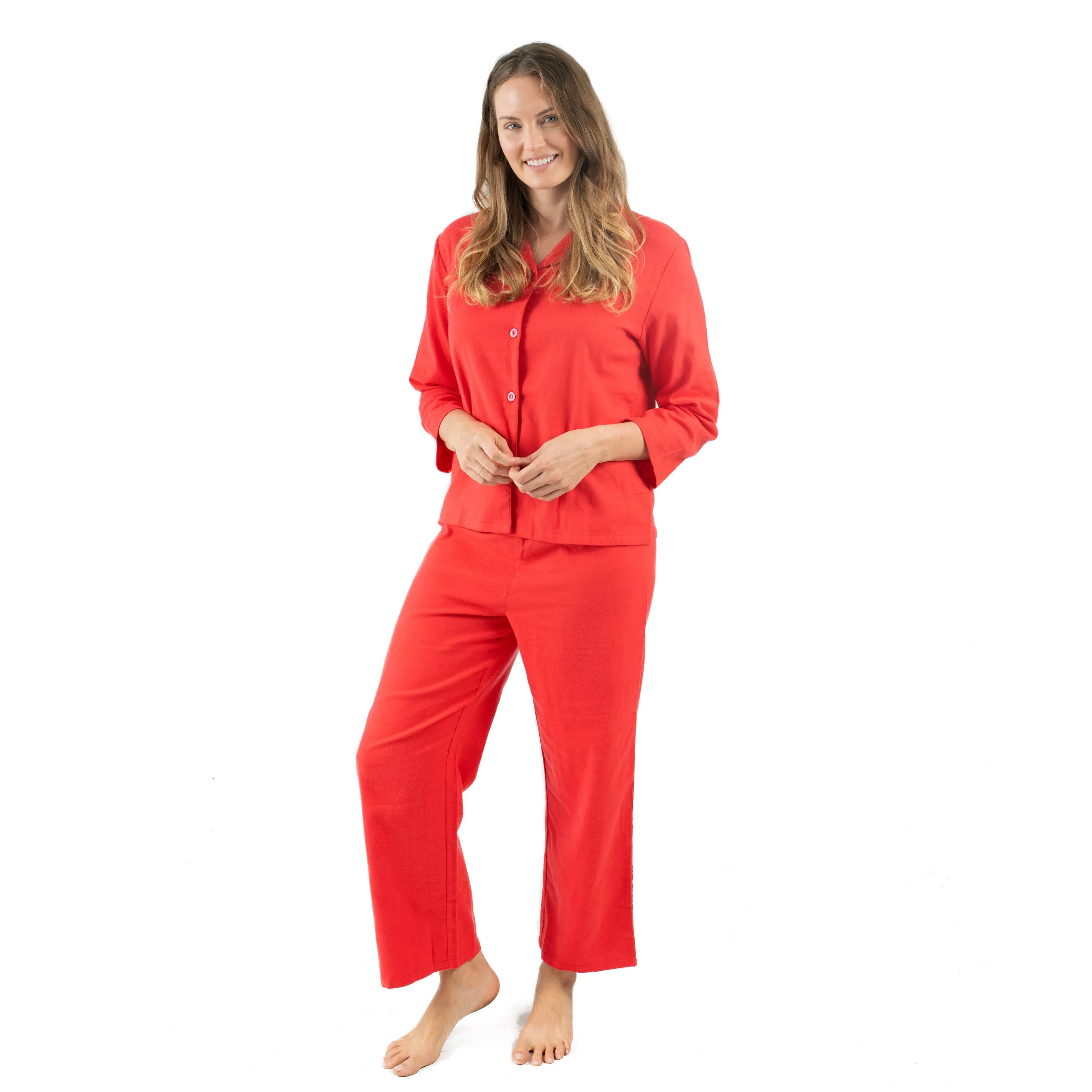 Pyjama en flanelle deux pièces pour femmes
